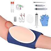 Phlebotomy Practice Kit, Wearable IV Insertion Training Pad | Flashback Simulation and Catheter Placement, Blood Draw &amp; Venipuncture, Nursing School Essentials