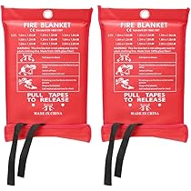 2/4 Pack Fire Blanket Fiberglass Prepared Emergency 39''x39'' Retardant - View #4