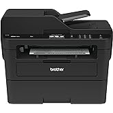 Brother MFCL2750DW Monochrome All-in-One Wireless Laser Printer, Duplex Copy & Scan, Includes 4 Month Refresh Subscription Tr