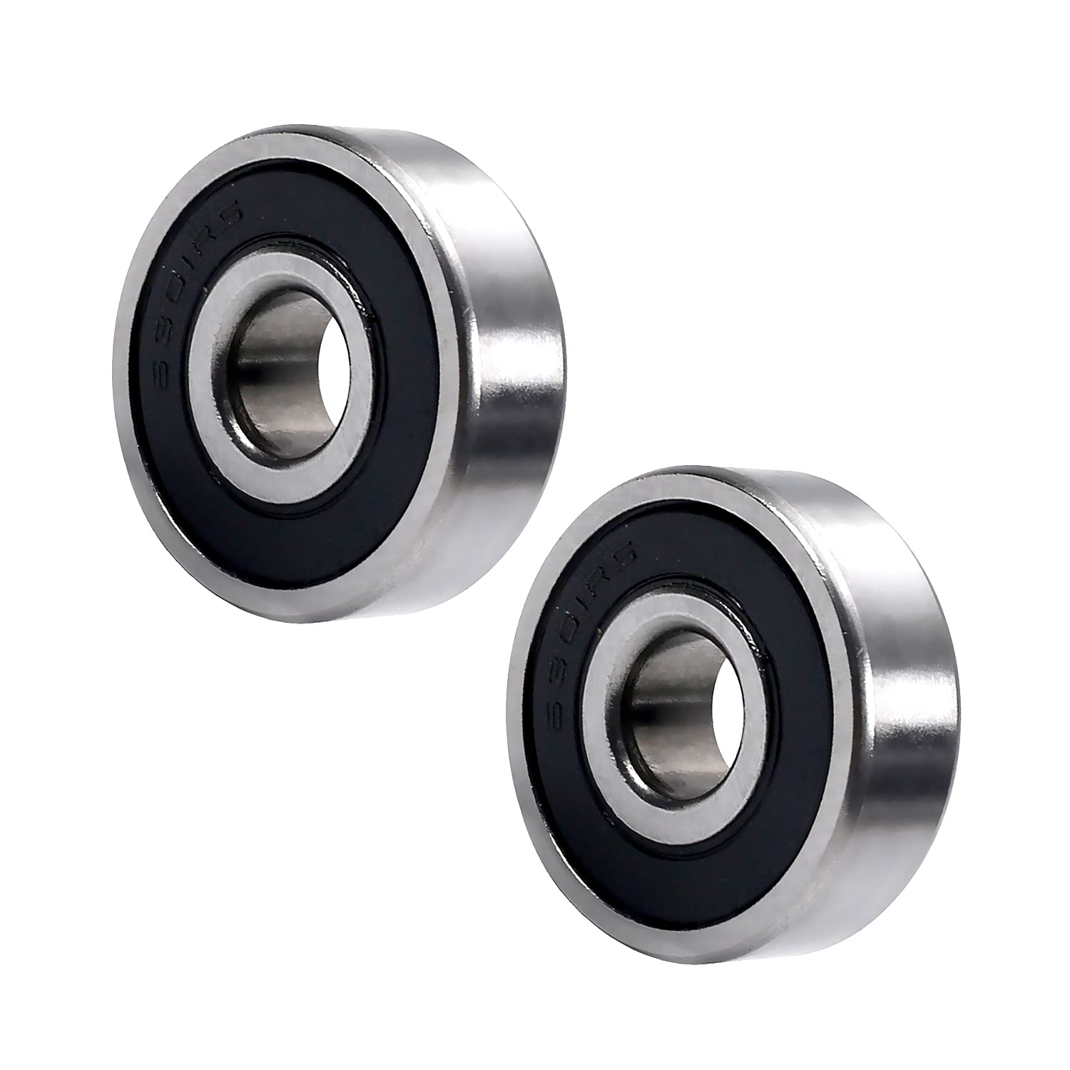 Othmro 2pcs 6301 2RS Bearing, Deep Groove Ball Bearing Double Shield 12mm x 37mm x 12mm, High Carbon Steel GCr15 Bearing