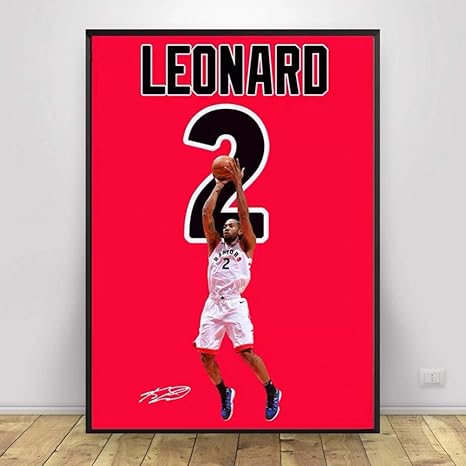 Amazon Co Jp カウィレナードバスケットボールスターポスターウォールアート画像キャンバスポスターとプリントhdプリント油絵壁画リビングルーム家の装飾フレームレス絵画 ホーム キッチン