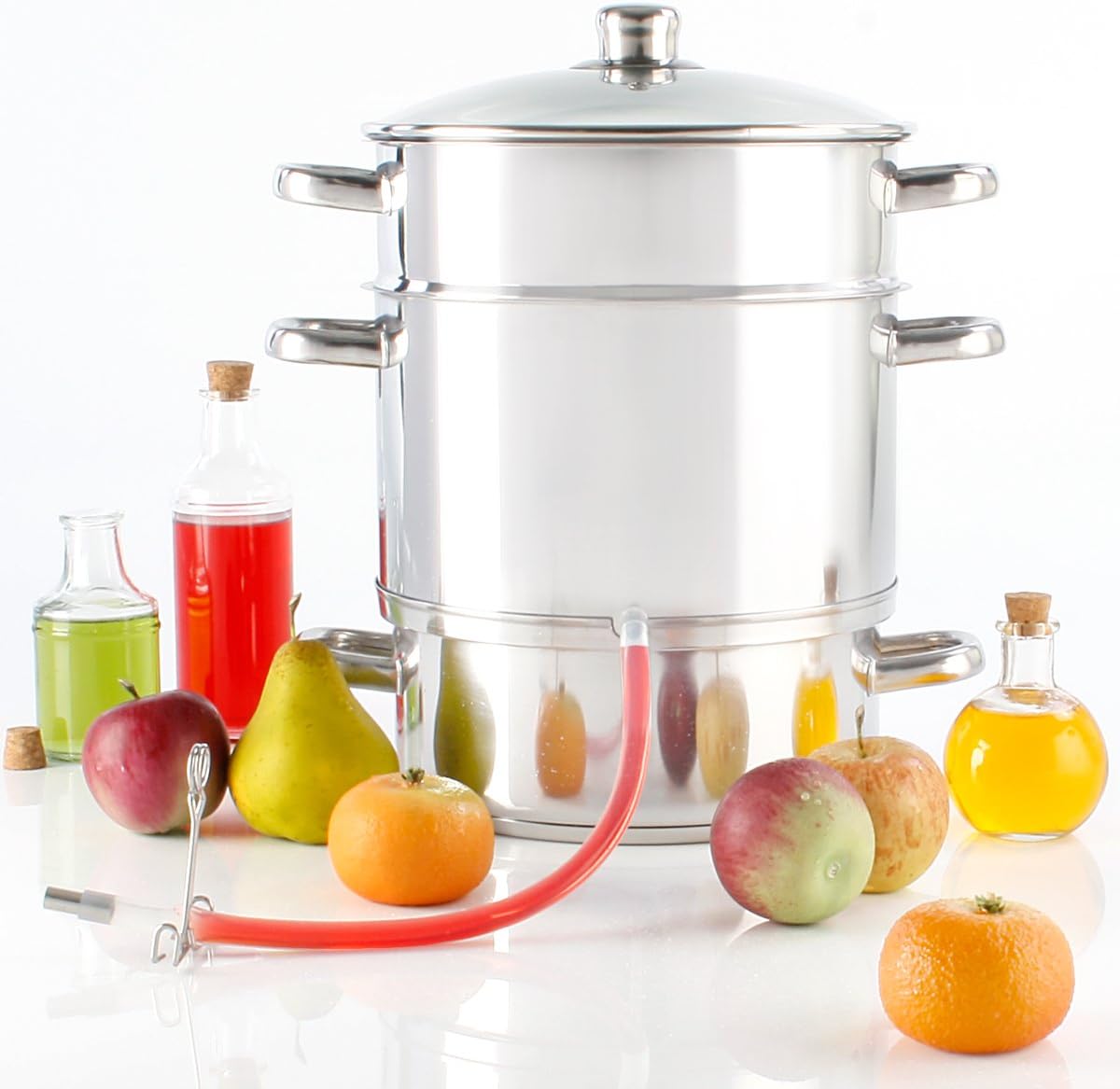 Torrex® 30280 Dampfentsafter aus Edelstahl Ø26 / 15L spülmaschinengeeignet und für alle Herdarten geeignet – auch für Induktion