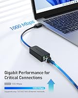 Cable Matters 2-Pack USB 3.0 Gigabit Ethernet Adapter 10/100/1000Mbps LAN Mac PC view 2