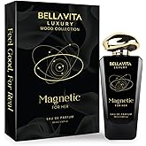 BELLAVITA Luxury Mood Collection MAGNETIC Perfume for Women 100ml | Pheromone Inspired Technology Long Lasting Fragrance | Notes of Rose, Jasmine and Cherry | Gourmet, Spicy Premium Fragrance