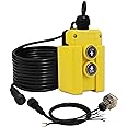 Dump Trailer Remote Control Switch, 3 Wires 12v DC Hydraulic Pump Power Unit Up Down Controller for Single Acting Hydraulic Truck Tipper Lift Gate Hoist