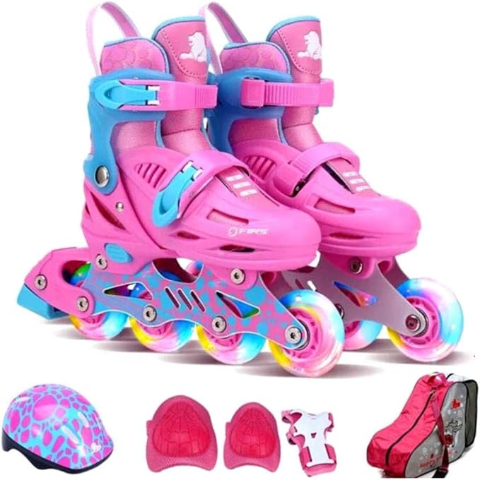 RENYAFEI Kinder Roller Skates Verstellbare Inline Skates mit voller