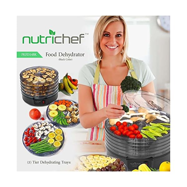 NutriChef-Kitchen-Electric-Countertop-Food-Dehydrator-Food-Preserver-White
