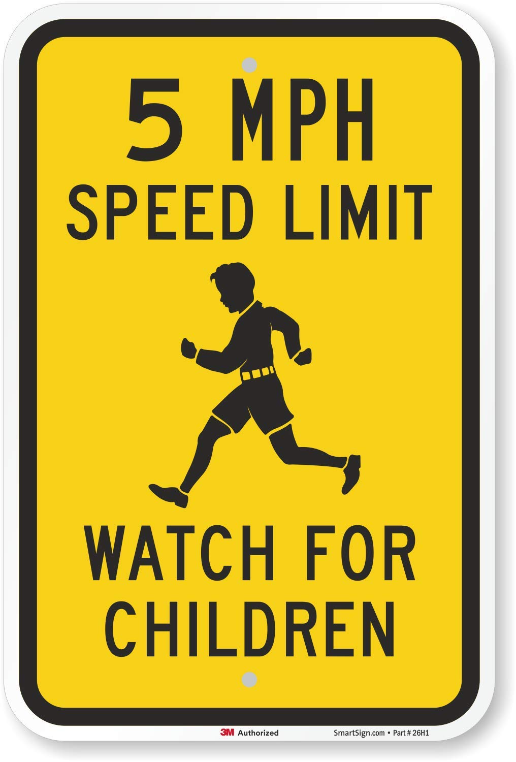 Uk speed limits – driving test tips SmartSign "5 MPH Speed Limit - Watch for Children" Sign | 12" x 18" 3M