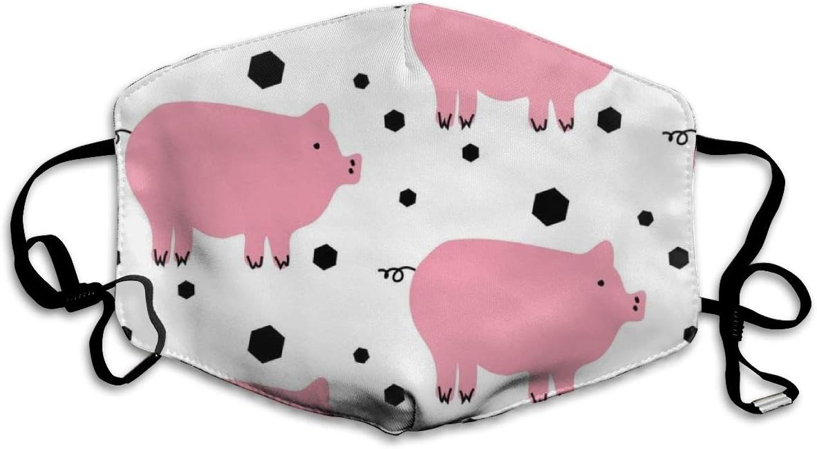Medical Face Mask, Cancer Mask Surgical Mask Reusable Flu Masks Germ Face Mask Breathable Allergy Mask for for Kids Teens Men Women -Cute Piggy