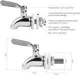 QINGHEC 304 Stainless Steel Water Dispenser Tap 16mm Universal Spigot view 4