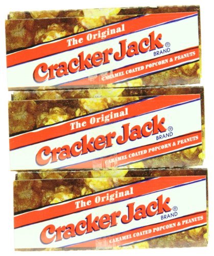 Cracker Jack Popcorn & Peanuts, Caramel Coated,1 Ounce (Pack of 3)