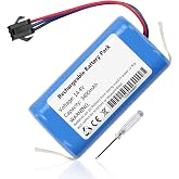 MULS 3400mAh Battery Replacement for AIRROBO P20 Airrobo 91069 G30 G40 | RoboVac 11,11S, 11S Plus, 11S MAX, 12, 15C MAX, 15C, G10 Hybrid, G20, G35, G35+ Bagotte BG700 Robot Vacuum Cleaner