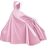 Alomejor Electric Battery Raincoat Long Full Body Reusable Rain Poncho for Single Occupant or Electric Battery Bikes (3XL Type)
