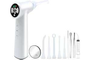 KETAN Tonsil Stone Remover Tool - Electric Vacuum Removal Kit with Built-in LED Light & 6-Level Suction for Bad Breath Prevention, Oral Care & Fresh Breath