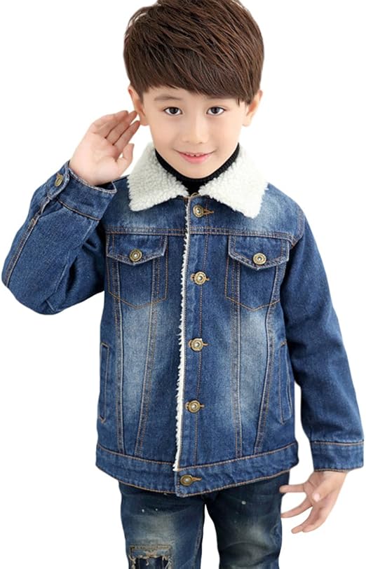 kids sherpa jean jacket
