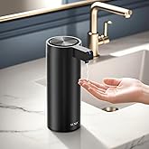 SUNLY Touchless Automatic Soap Dispenser – Clog-Free Pump, 0.2s Fast Sensor, USB-C Rechargeable, Smudge-Resistant Stainless Steel, for Kitchen & Bathroom Soap Dispenser, Black
