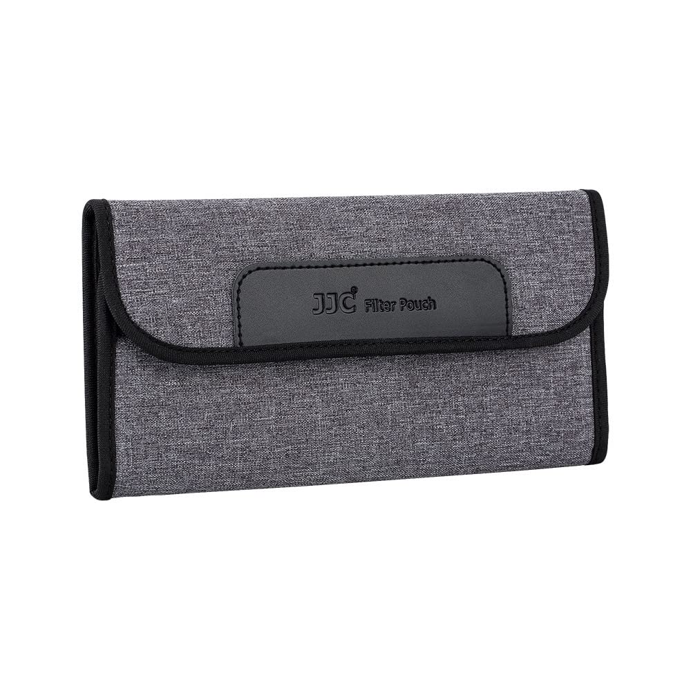 JJC 4 Pocket Camera Lens Filter Pouch Protective for Filters up to Dia. 82 mm, Filter Carry Case Storage Bag for ND UV CPL Filter