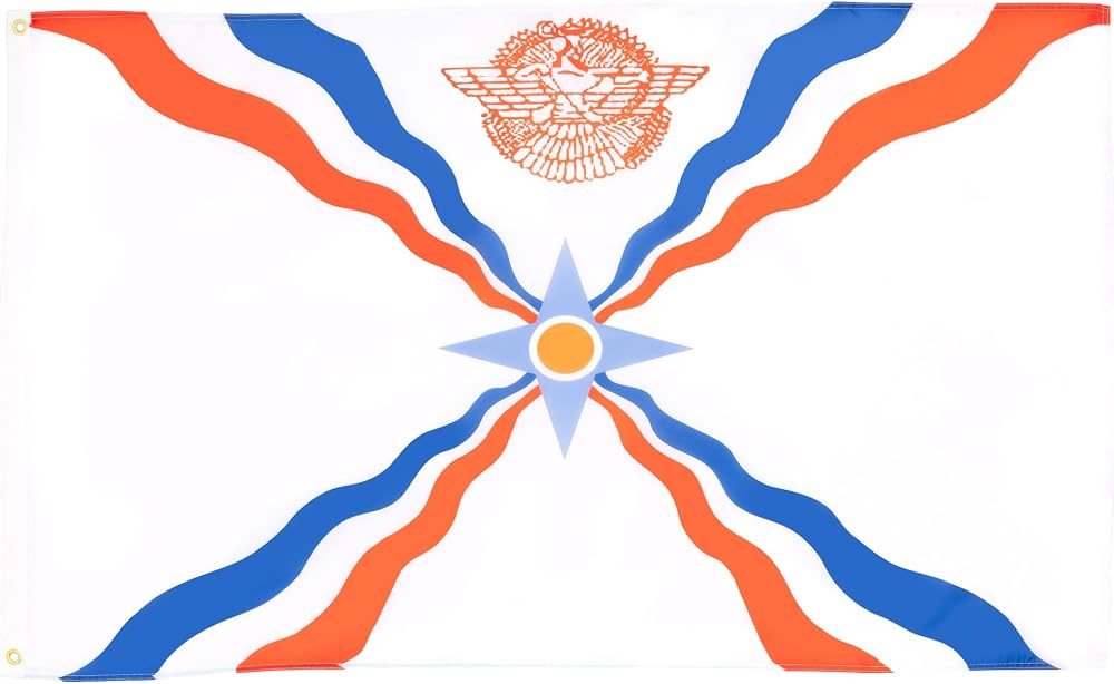 AZ FLAG Assyria Flag 3x5 ft 100D Polyester with 2 Brass Eyelets Fade Resistant