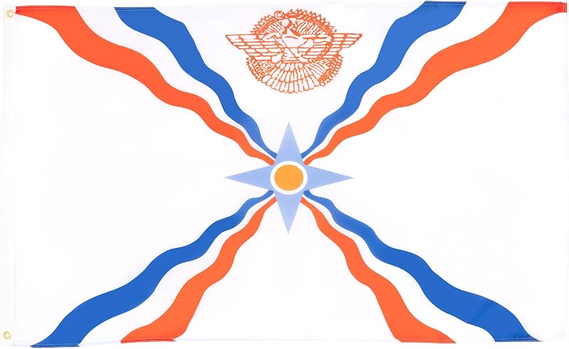 AZ FLAG Assyria Flag 3x5 ft 100D Polyester with 2 Brass Eyelets Fade Resistant