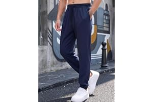 Sweatpants for Men with Pockets - Breathable Lightweight Athletic Track Pants for Workout, Jogging