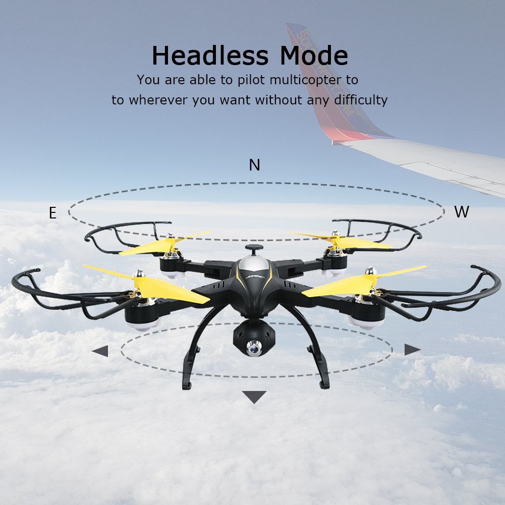 JJRC H39 RC Selfie Drone ,Kingtoys WIFI FPV Foldable Drone, 720P HD Camera Live Video,2.4GHz 4CH 6-Axis Gyro APP Control FPV Helicopters ,Altitude Hold, Gravity Sensor and Headless