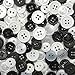 Blumenthal Lansing Black, White and Pearlized Round Buttons
