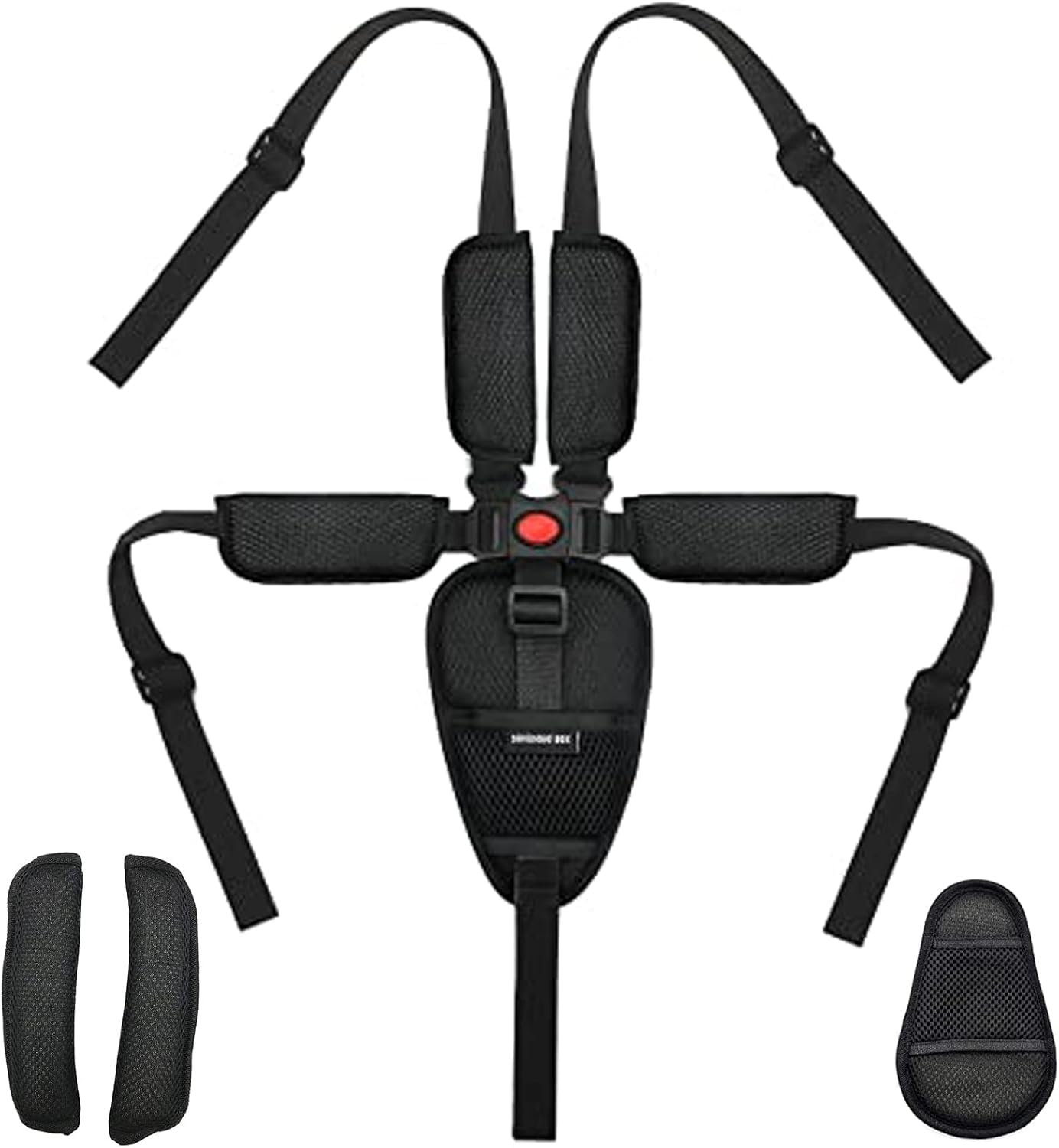 dcast Baby Safety Belt, 5-Point Harness, Chair Pram Safety Belt, Pushchair Buggy Strap, Suitable for Prams, High Chairs, Shoulder Pushchair, Buggy Strap, Baby Protection Shopping Cart