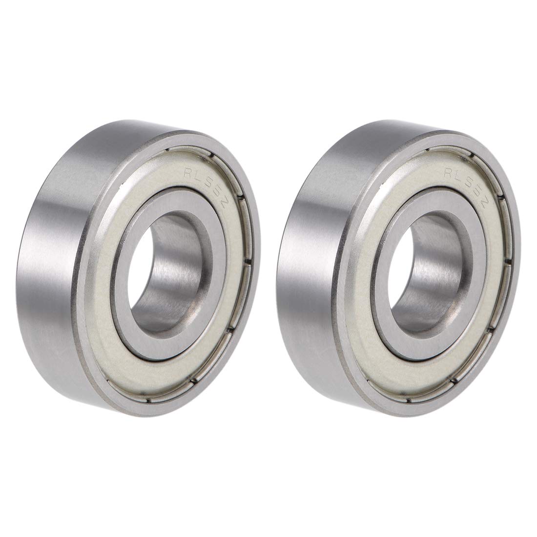 sourcing map RLS5ZZ Deep Groove Ball Bearings 5/8-inch Inner Dia 1-9/16-inch OD 7/16-inch Thick Double Shielded Chrome Steel Z2 2pcs