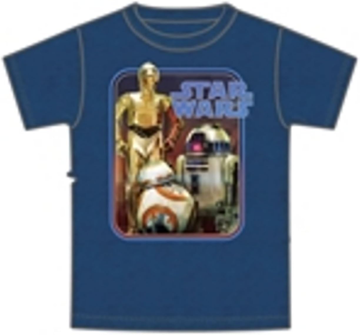 Amazon Com Disney Star Wars Droids C 3po R2 D2 And 8 Tee Adult Unisex T Shirt Heather Blue X Large Clothing