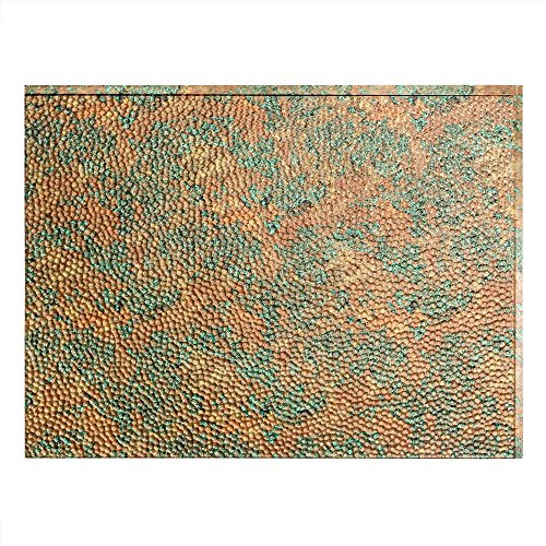 Fasade Easy Installation Hammered Copper Fantasy Backsplash Panel for Kitchen and Bathrooms (18" x 24" Panel)