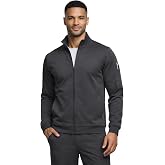 M&amp;M SCRUBS Men&rsquo;s Cool Stretch Zip Up Scrub Jacket &ndash; Lightweight Warm-Up Medical Jacket with 3 Pockets