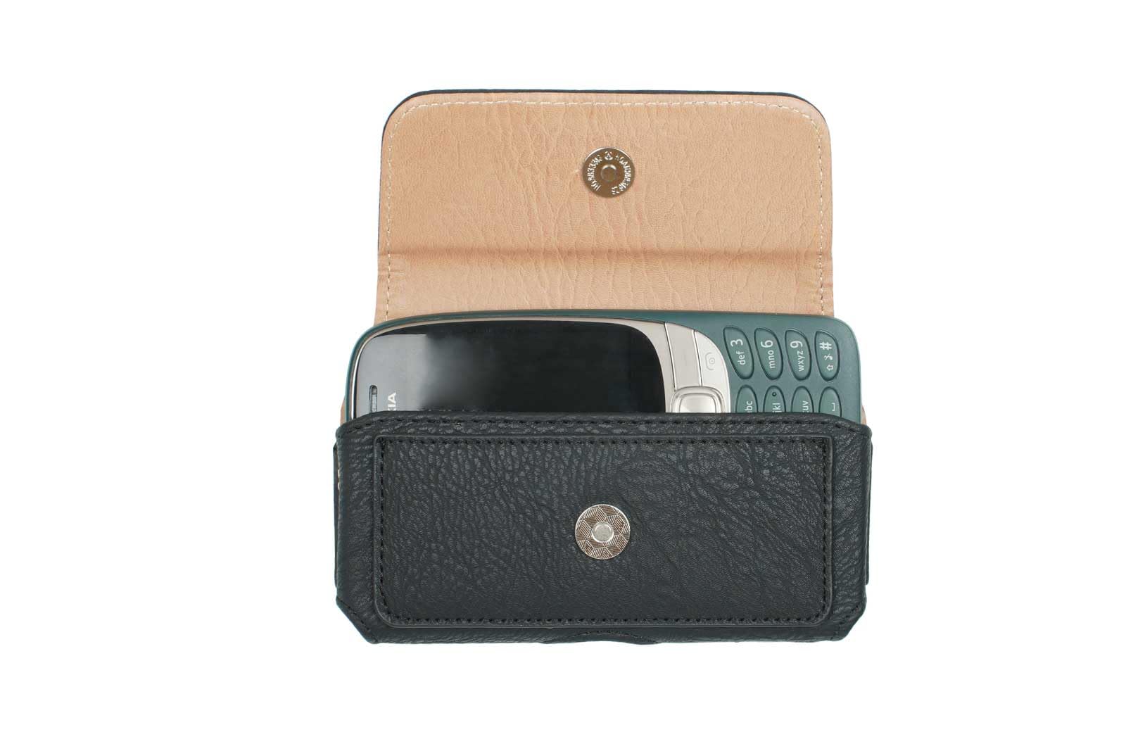 caseroxx Crossbody bag with belt clip and belt loop - Fits Nokia 8210 4G, 6310 (2021), 6300 4G, 8000 4G, 150 (2020) & 125 - Maximum interior size 140 x 59 x 15 mm black