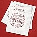 Canopy Street Most Wonderful Time of The Year Beverage Napkins / 25 White 3 Ply Paper Holiday Napkins With Red Foil / 4 3/4