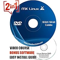 Latest MX Linux [LATEST VERSION] Bootable DVD Desktop 64Bit and 32Bit on Bootable DVD + LINUX DVD VIDEO COURSE - 32 64…
