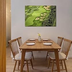 chenchenArt Golf Course Canvas Print for Living