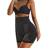 COAIMANEY Hip Butt Padded Shapewear for Women, High Waisted Butt Lifter Tummy Control Shapewear, Body Shaper Panty with Pads