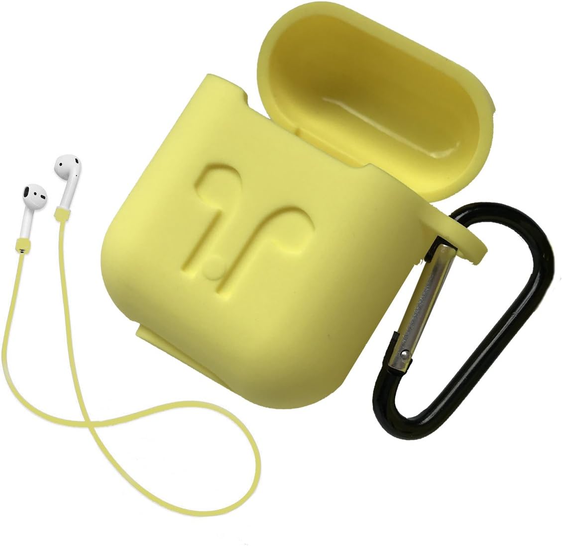 PROVOD Airpod Case with Key Chain,Silicone Shockproof