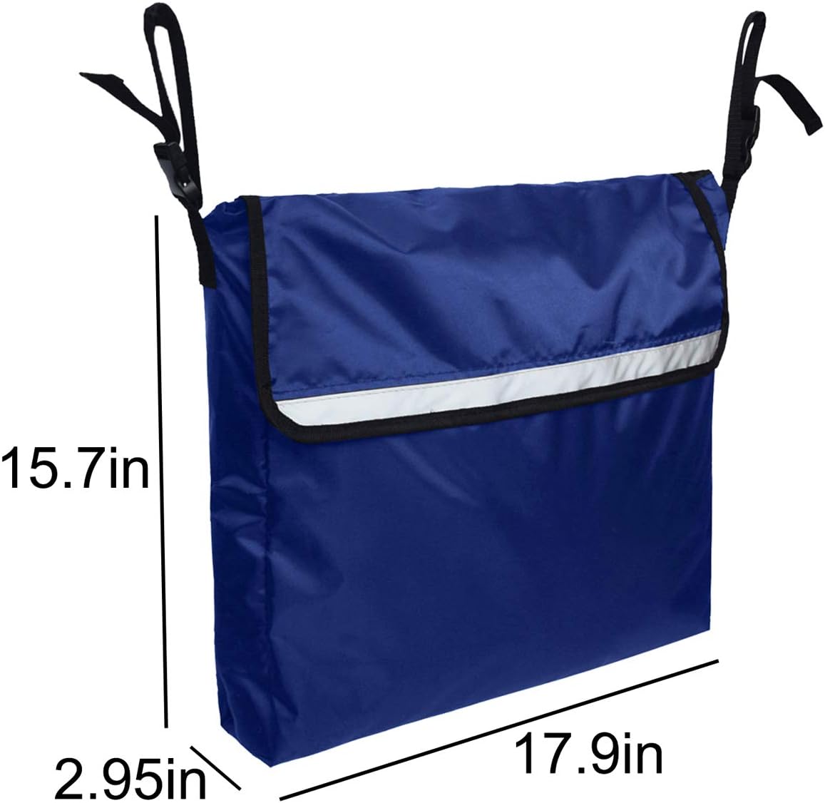 MXCELL Wheelchair Backpack Bag, Walker Side Bags Travel Storage Bag for Wheelchair Stroller Hanging Portable Storage Basket, Blue: Health & Personal Care