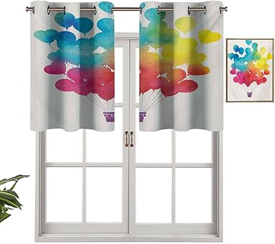 Hiiiman Sunshine - Cortina con cenefa, diseño de globo aerostático