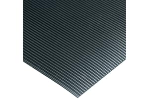 AMERICAN FLOOR MATS Corrugated Rubber 2' Wide x 8' Long Runner Mats