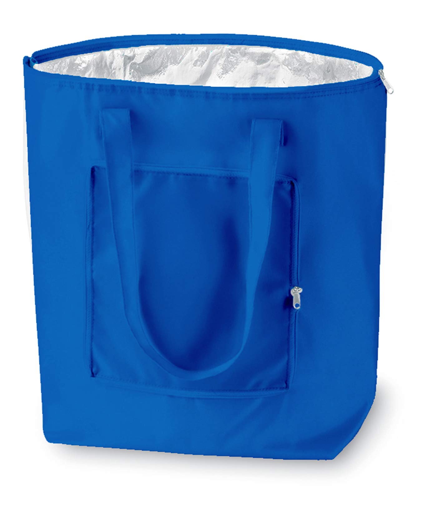 PromotionGift - Reusable Foldable Cooler, Shopping, Beach Bag Light and Durable, with Inner Aluminium Lining for Perfect Cooling Function - 25L (royal blue)