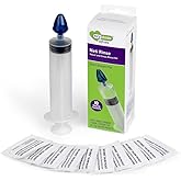 Ezy Dose Sinus &amp; Allergy Relief Syringe, Nose Rinse Kit, 10 Saline Packets | Nasal Irrigation for Sinus Pressure &amp; Congestion Relief, Easy to Use for Clean Breathing at Home or Travel, BPA Free