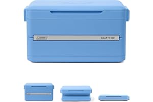 Coleman Snap 'N Go 45-Quart Collapsible Hard Cooler, Keeps Ice Cold up to 55 Hours, 76-Can Capacity, Spacing-Saving & Quick t