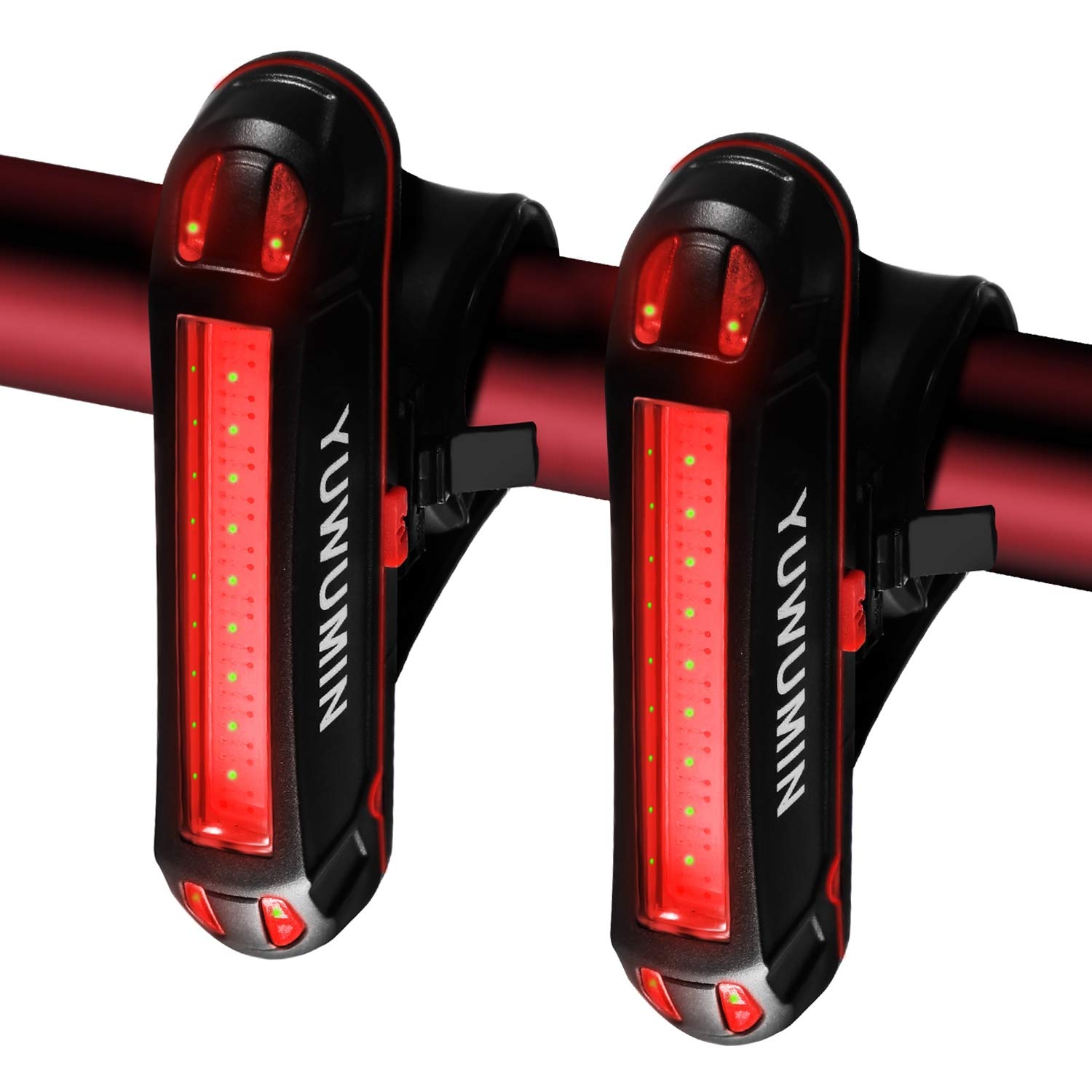 Volcano Eye Bike Rear Light 2 Pack, USB Rechargeable LED