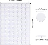 JANYUN 280 PCS Double Sided Adhesive Dots 20mm Clear Putty Removable Waterproof view 2