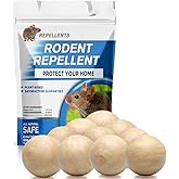 CONKAT Rodent Repellent Indoor, Mice Repellent Indoor, Peppermint Mouse Repellent Outdoor, Rat Repellent, Keep Mice/Rats/Rodents Away from House, Garage, Car Engine, Safe for Kids and Pets – 10 Packs
