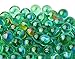200 Marbles Approx. Marbles for Marble Run, Clear Glass Marbles Decorative Round Glass Pebbles, Table Scatter, Aquarium Decor, Vase Fillers, 2 Shooters Player, Bulk Pack, By Supply Guru