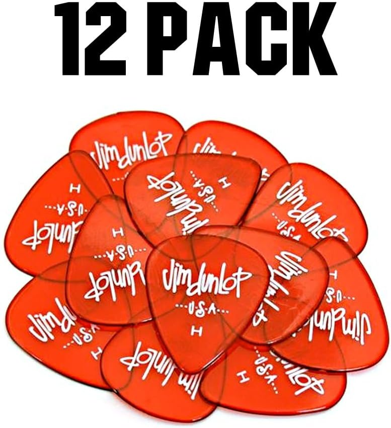 Jim Dunlop 486PHV Gels Heavy 12 Player Pack - Red (Pack of 12), rot - Image 3