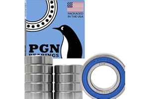 PGN 6005-2RS Sealed Ball Bearing - 25x47x12 - Lubricated - Chrome Steel (10 PCS)