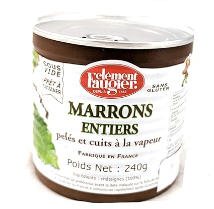 Amazon Com Clement Faugier Whole Peeled Chestnuts Vacuum Packed 240g 8 0 Oz Cooked Whole Peeled Chestnuts France Grocery Gourmet Food